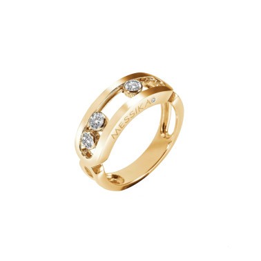 Bague Messika Move Classique en or jaune et diamants