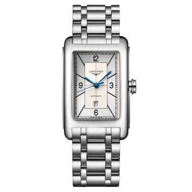 Longines DolceVita automatic watch silver dial steel bracelet 27,70 x 43,80 mm