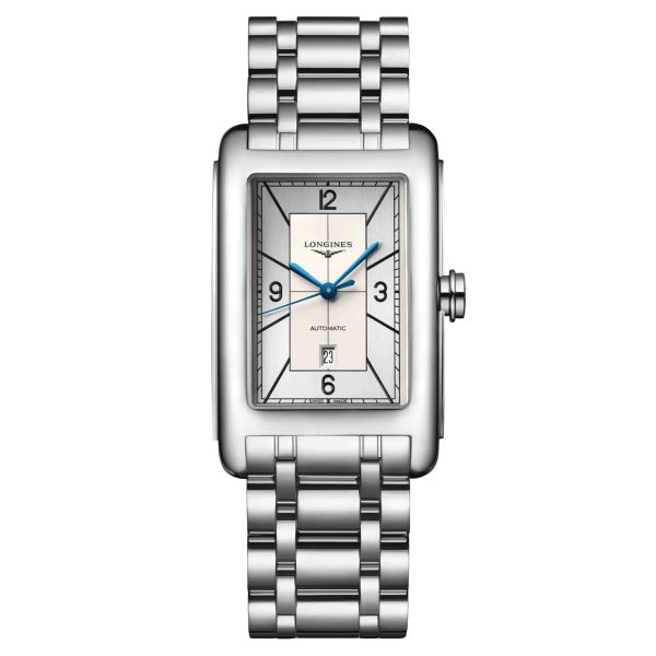 Longines DolceVita automatic watch silver dial steel bracelet 27,70 x 43,80 mm