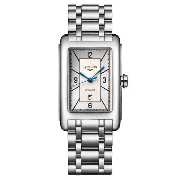 Montre Longines DolceVita automatique cadran argent bracelet acier 27,70 x 43,80 mm L5.757.4.73.6