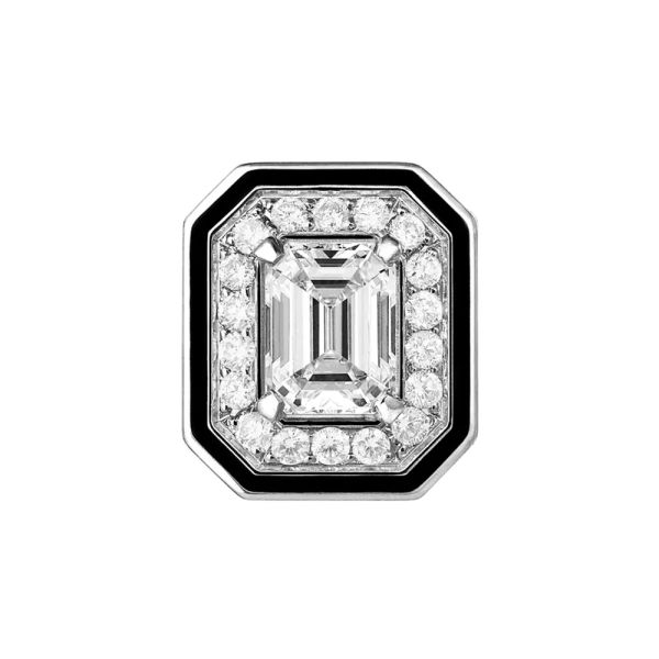 Boucheron Vendôme Liseré ear studs in white gold diamonds