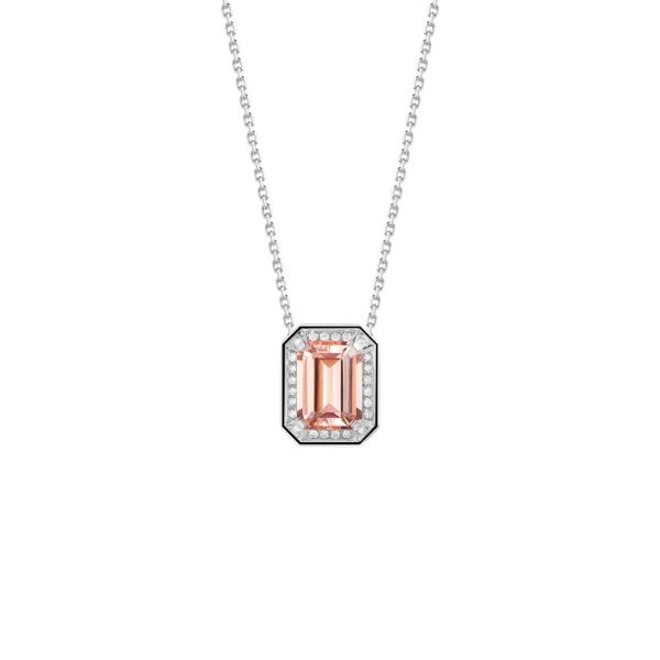 Boucheron Vendôme Liseré necklace in white gold, morganite and diamonds