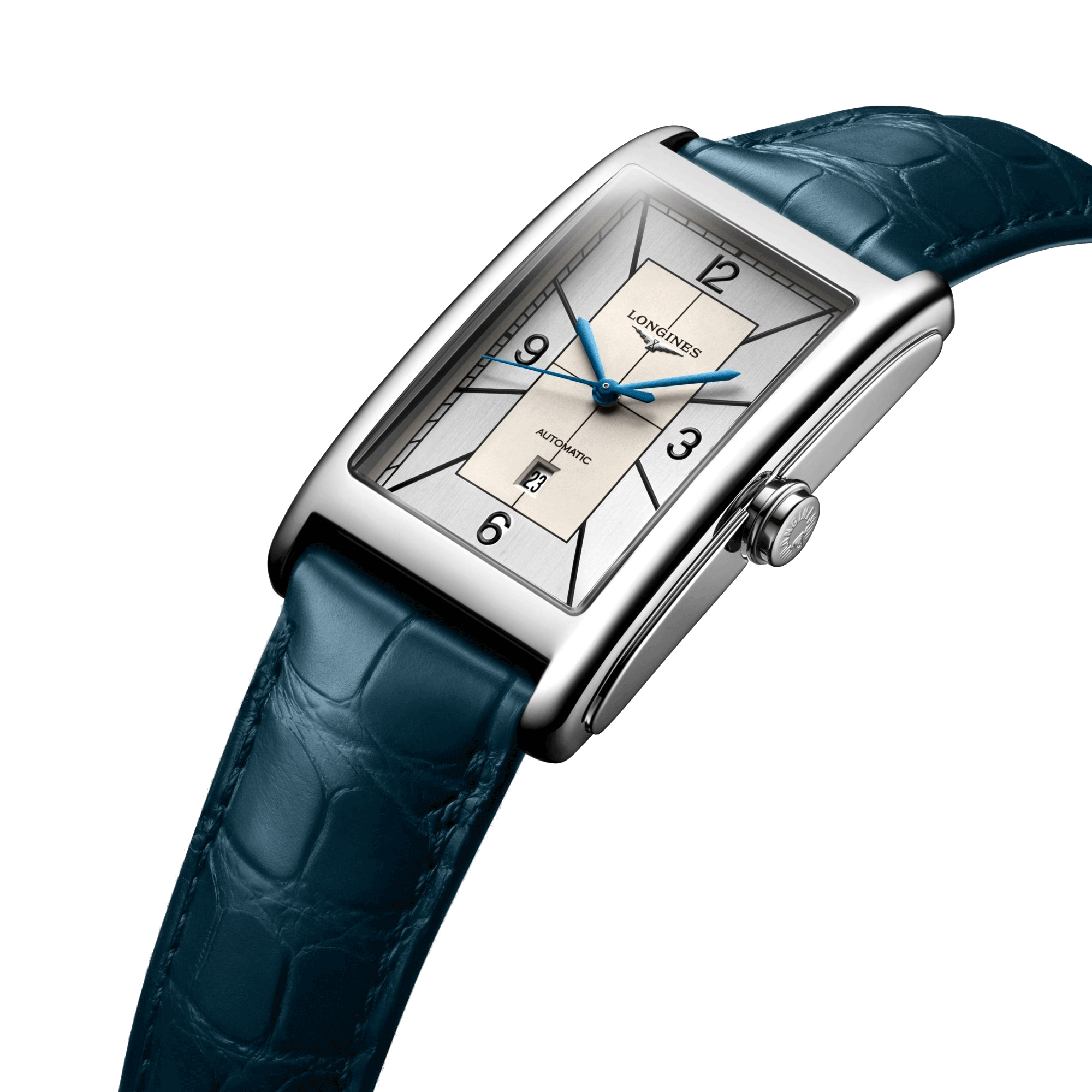 Longines crocodile leather strap store