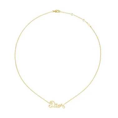 Dior Dioramour necklace in yellow gold and diamond