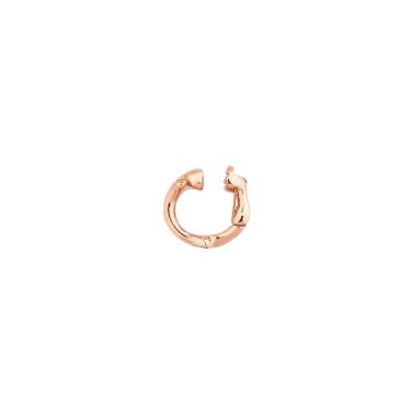 Bijou d'oreille Dior Bois de Rose petit modèle en or rose et diamants JBDR95716