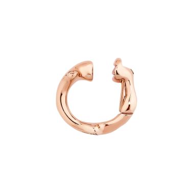 Bijou d'oreille Dior Bois de Rose petit modèle en or rose et diamants JBDR95716