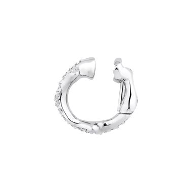 Dior Bois de Rose small model earring in white gold and diamonds