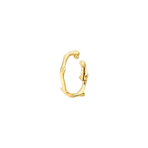 Bijou d'oreille Dior Bois de Rose grand modèle en or jaune JBDR95054