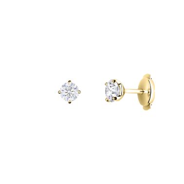 Boucles d'oreilles Lepage Evidence en or jaune et diamants 2000