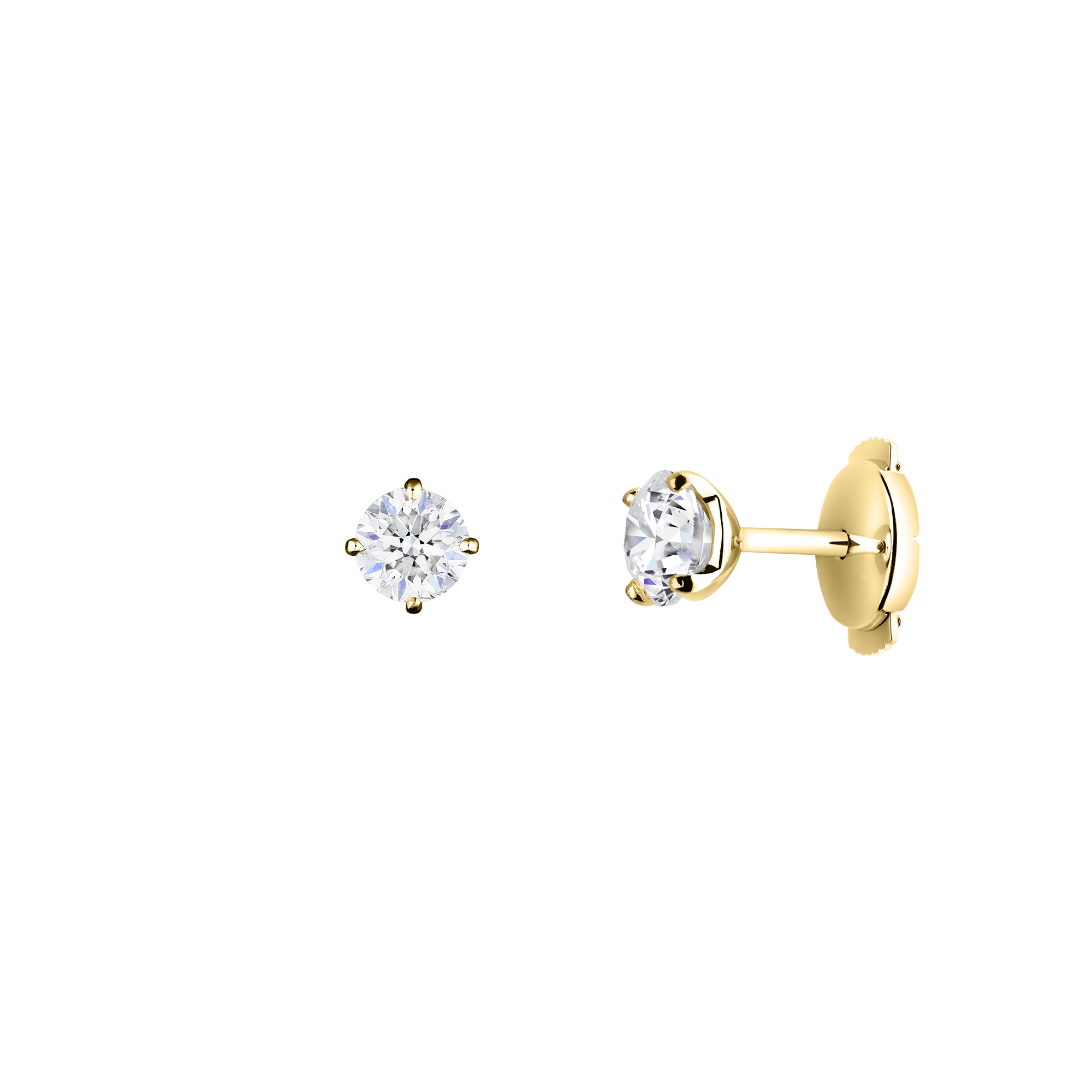 Boucles d'oreilles Lepage Evidence en or jaune et diamants 2000