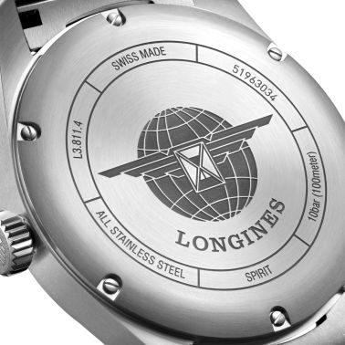 Longines Spirit automatic watch blue dial steel bracelet 42 mm