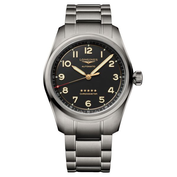 Montre Longines Spirit automatique cadran anthracite bracelet titane 42 mm L3.811.1.53.6