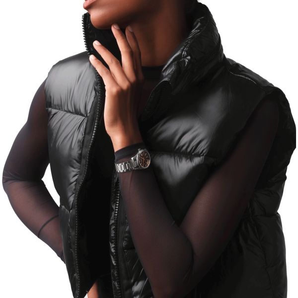 Montre Longines Conquest Classic quartz cadran noir bracelet acier 29,5 mm L2.286.4.52.6