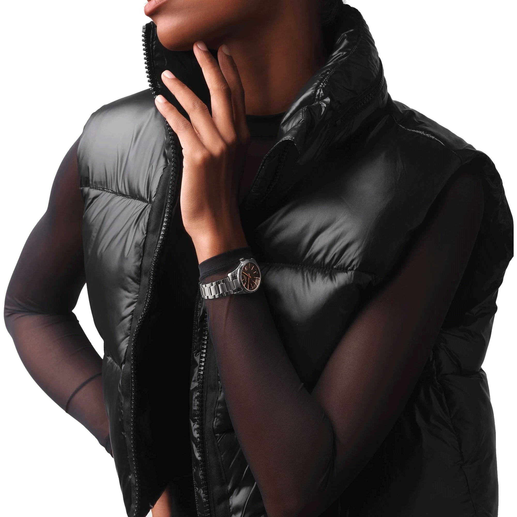 Montre Longines Conquest Classic quartz cadran noir bracelet acier 29,5 mm L2.286.4.52.6