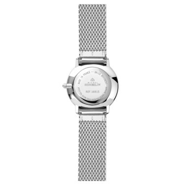 Montre Michel Herbelin City quartz cadran nacre bracelet maille milanaise 30,5 mm
