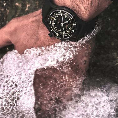 Montre Longines Legend Diver automatique acier PVD noir bracelet caoutchouc 42 mm