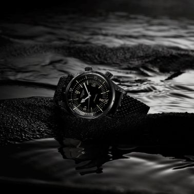 Montre Longines Legend Diver automatique acier PVD noir bracelet caoutchouc 42 mm