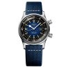 Longines Legend Diver automatic watch blue dial blue synthetic strap 36 mm
