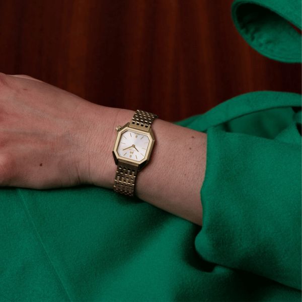 March LA.B Lady Mansart Electrique Continental quartz steel bracelet 9 links