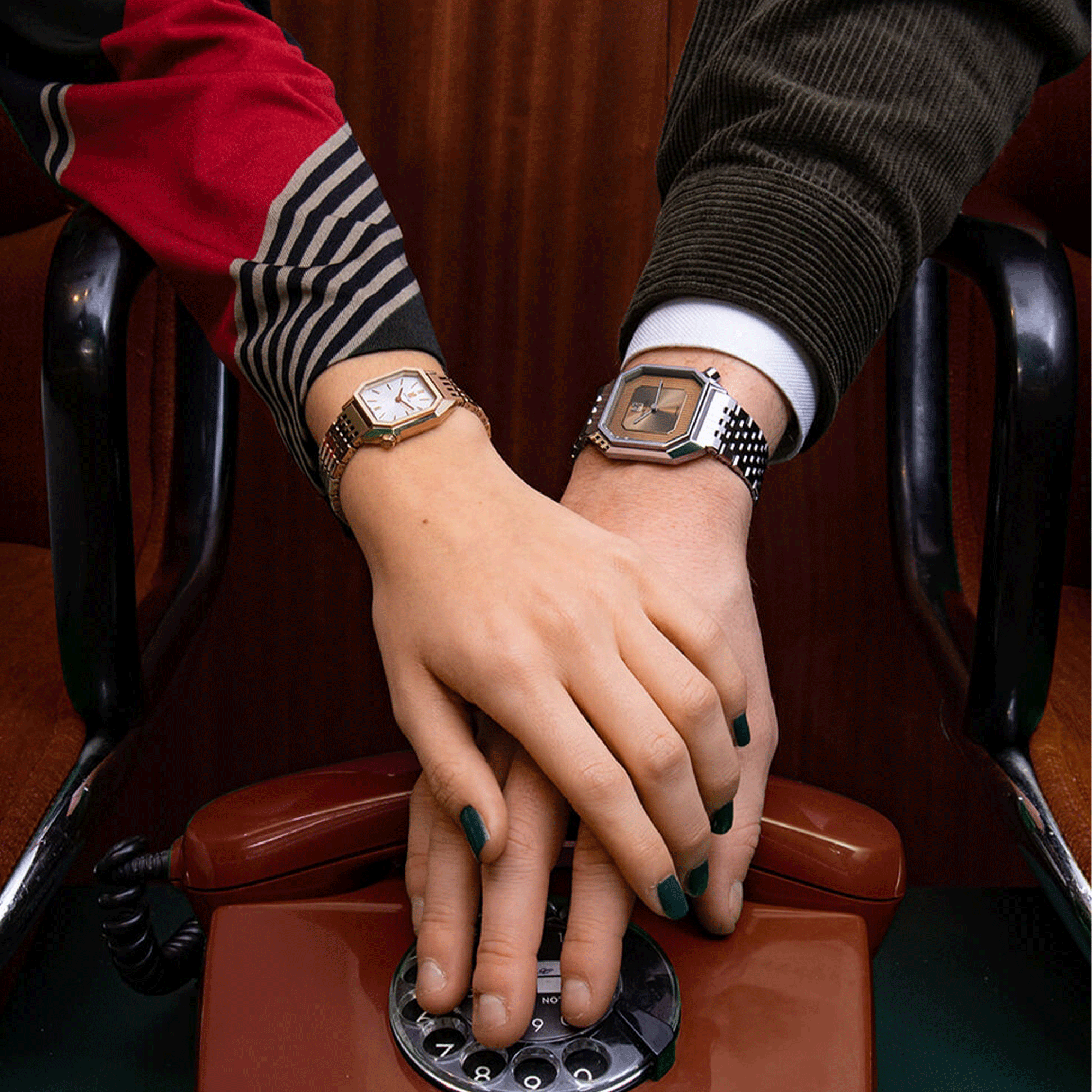 March LA.B Lady Mansart Electrique Continental quartz steel bracelet 9 links