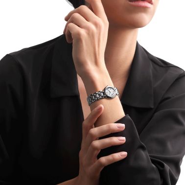 Montre Longines Primaluna automatique cadran blanc chiffres romains 26,5 mm