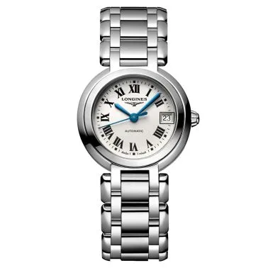 Montre Longines Primaluna automatique cadran blanc chiffres romains 26,5 mm L8.111.4.71.6
