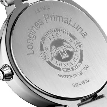 Montre Longines Primaluna quartz cadran nacre index diamants 34 mm L8.116.4.87.6
