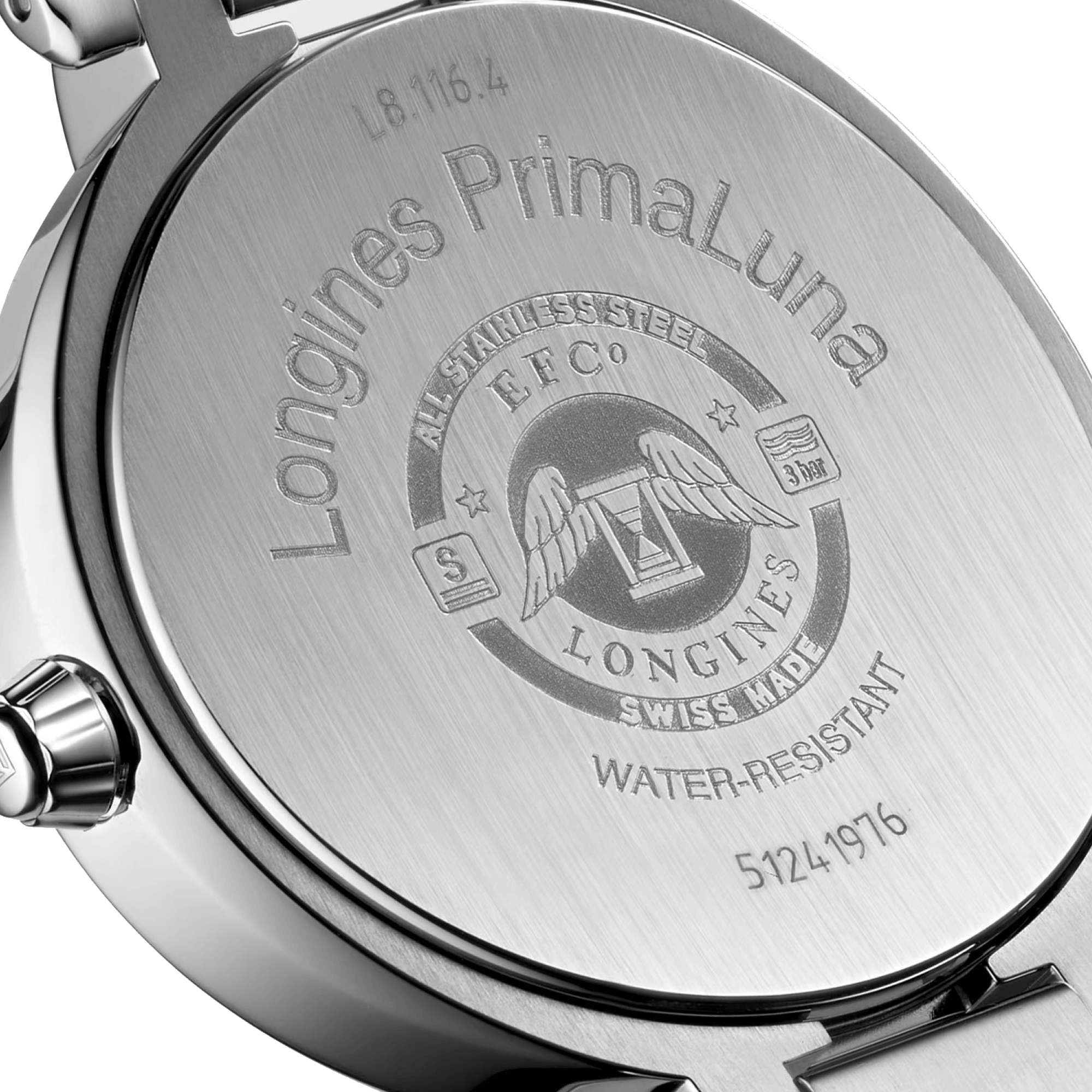 Montre Longines Primaluna quartz cadran nacre index diamants 34 mm L8.116.4.87.6