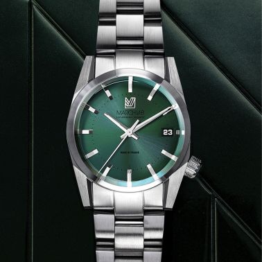 March LA.B AM69 Electric Forest steel bracelet 36 mm