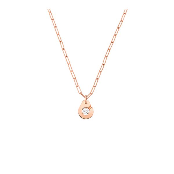 Menottes dinh van R10 necklace in rose gold and diamond