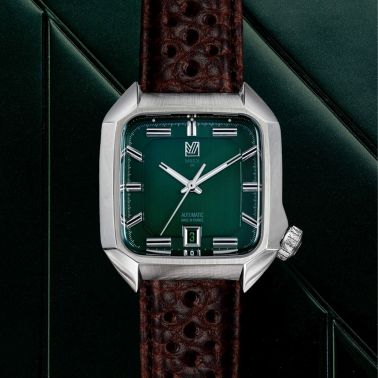 March LA.B AM2 Automatic Grall brown perforated buffalo leather strap 39 mm