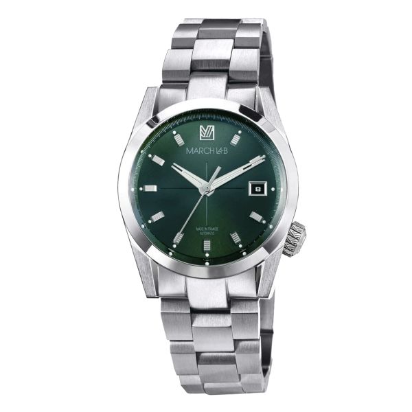 March LA.B AM89 Automatic Grall steel bracelet 38 mm