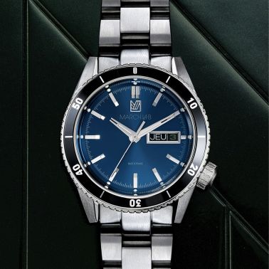 March LA.B Bonzer Electric Ocean steel bracelet 41 mm