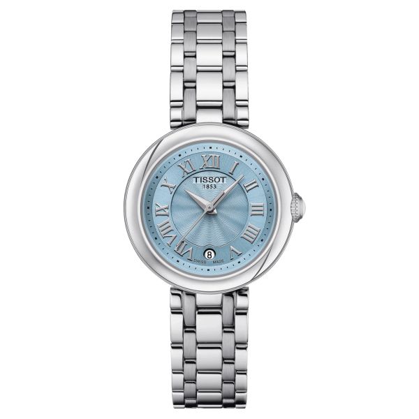 Tissot Bellissima Small Lady quartz watch blue dial steel bracelet 26 mm T126.010.11.133.00