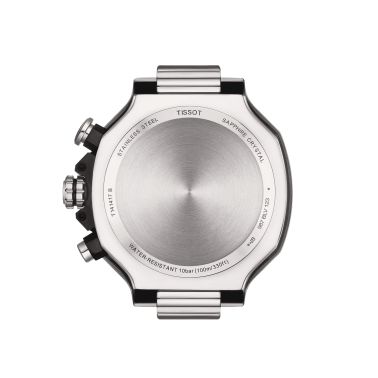 Montre Tissot T-Sport T-Race Chronograph quartz cadran bleu bracelet acier 45 mm T141.417.11.041.00