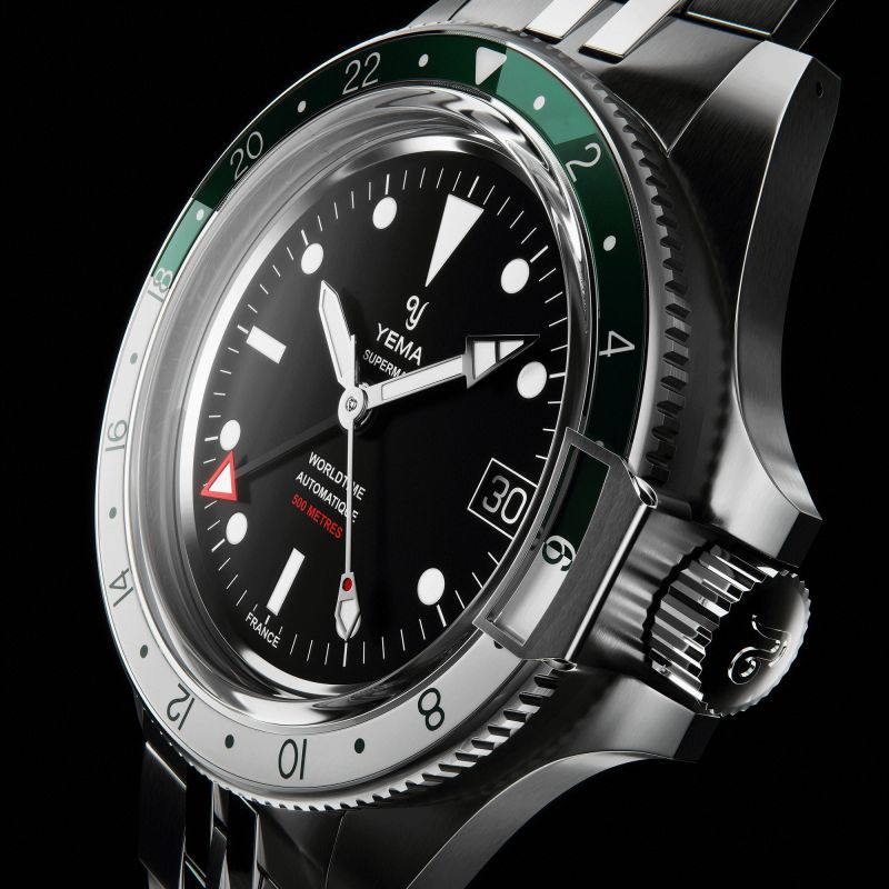 Yema Superman 500 GMT Automatic Watch 39 Mm YGMT23A39 AMS Lepage yema-superman-500-gmt-automatic-watch-39-mm-ygmt23a39-ams-lepage