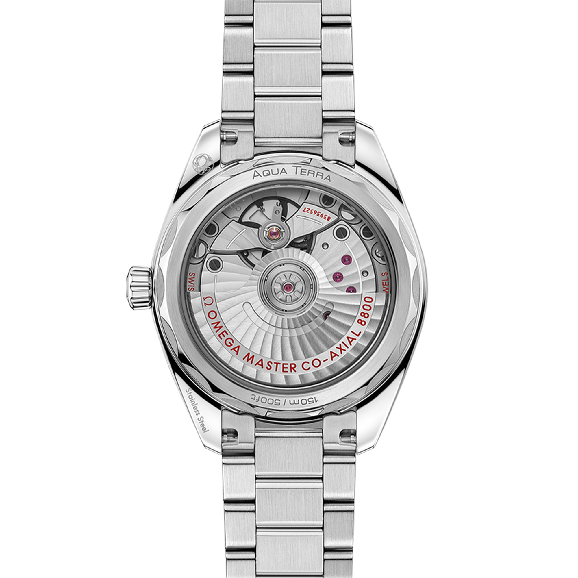 Montre Omega Seamaster Aqua Terra 150m Ladies Co-Axial Master Chronometer cadran vert bracelet acier 34 mm