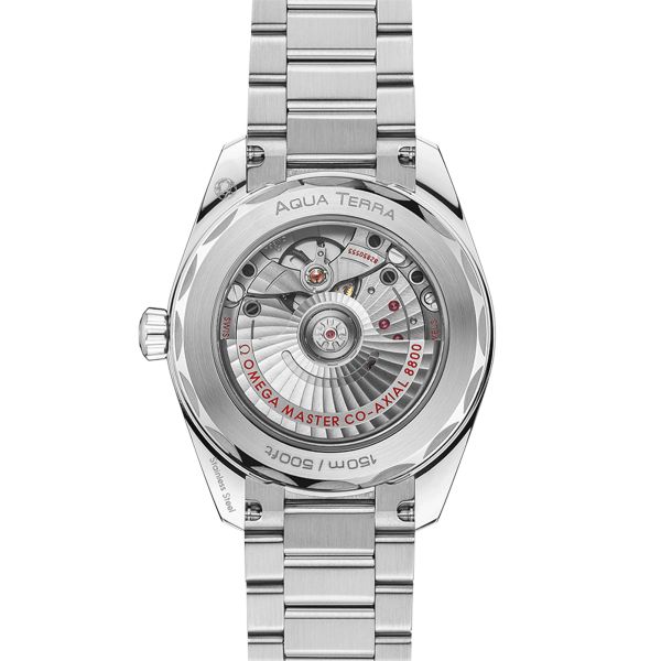 Omega Seamaster Aqua Terra 150m Co-Axial Master Chronometer watch saffron dial steel bracelet 38 mm