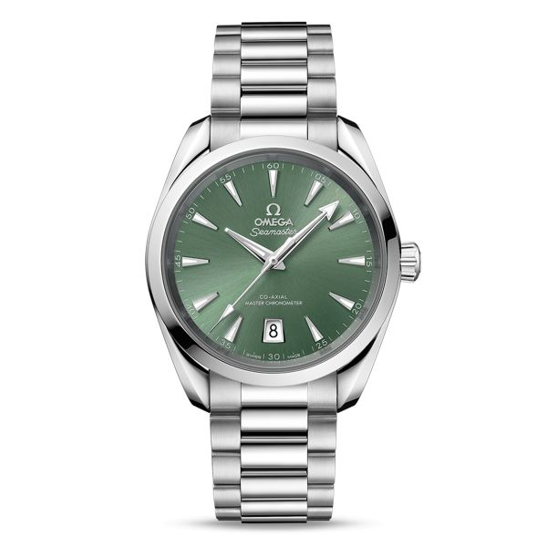 Omega Seamaster Aqua Terra 150m Co-Axial Master Chronometer green dial steel bracelet 38 mm