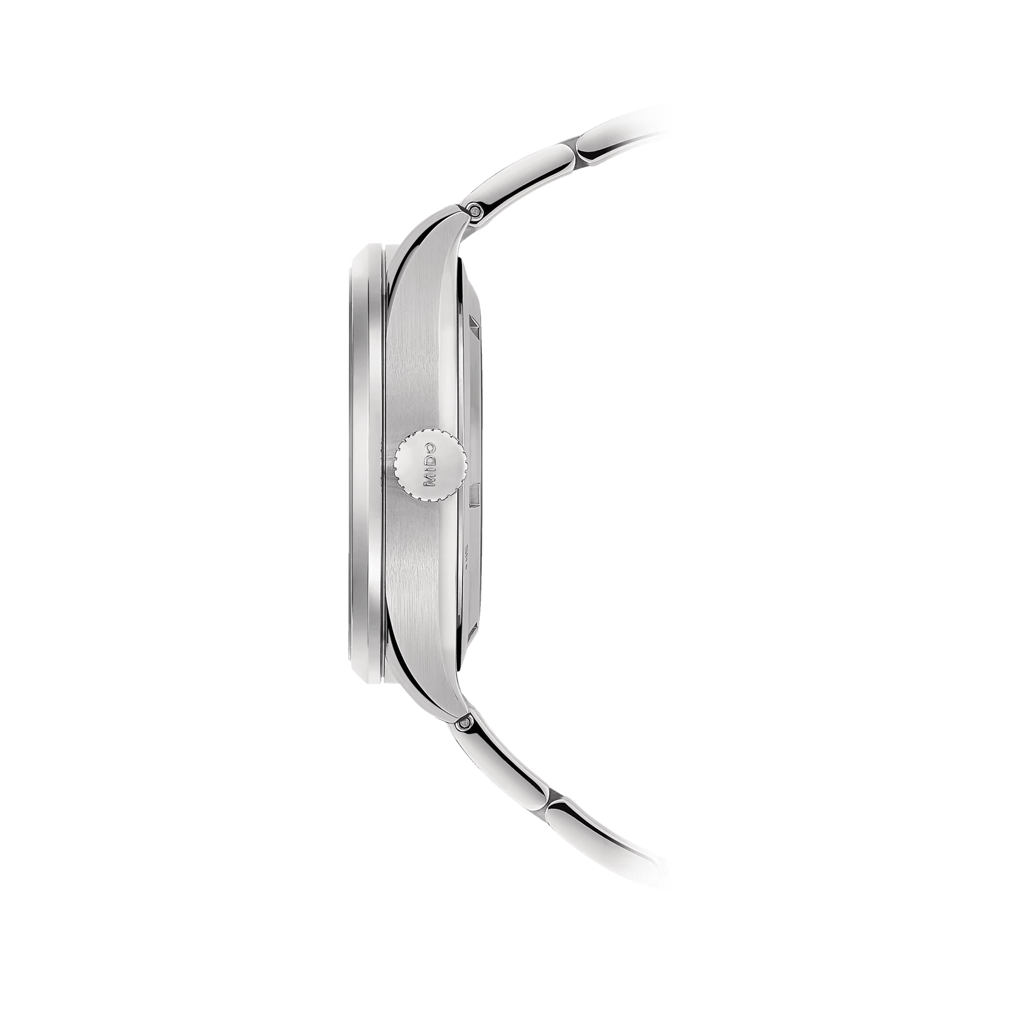 Mido Multifort M automatic watch grey dial steel bracelet 42 mm