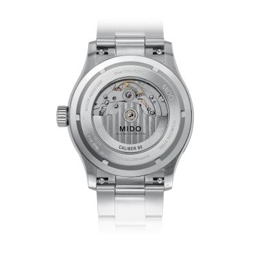 Mido Multifort M automatic watch grey dial steel bracelet 42 mm