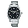 Seiko 5 Midfield "In the Metal" automatic black dial steel bracelet 36 mm