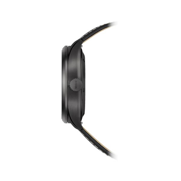 Montre Mido Multifort M Chronometer COSC automatique cadran noir bracelet cuir noir 42 mm M038.431.36.057.00