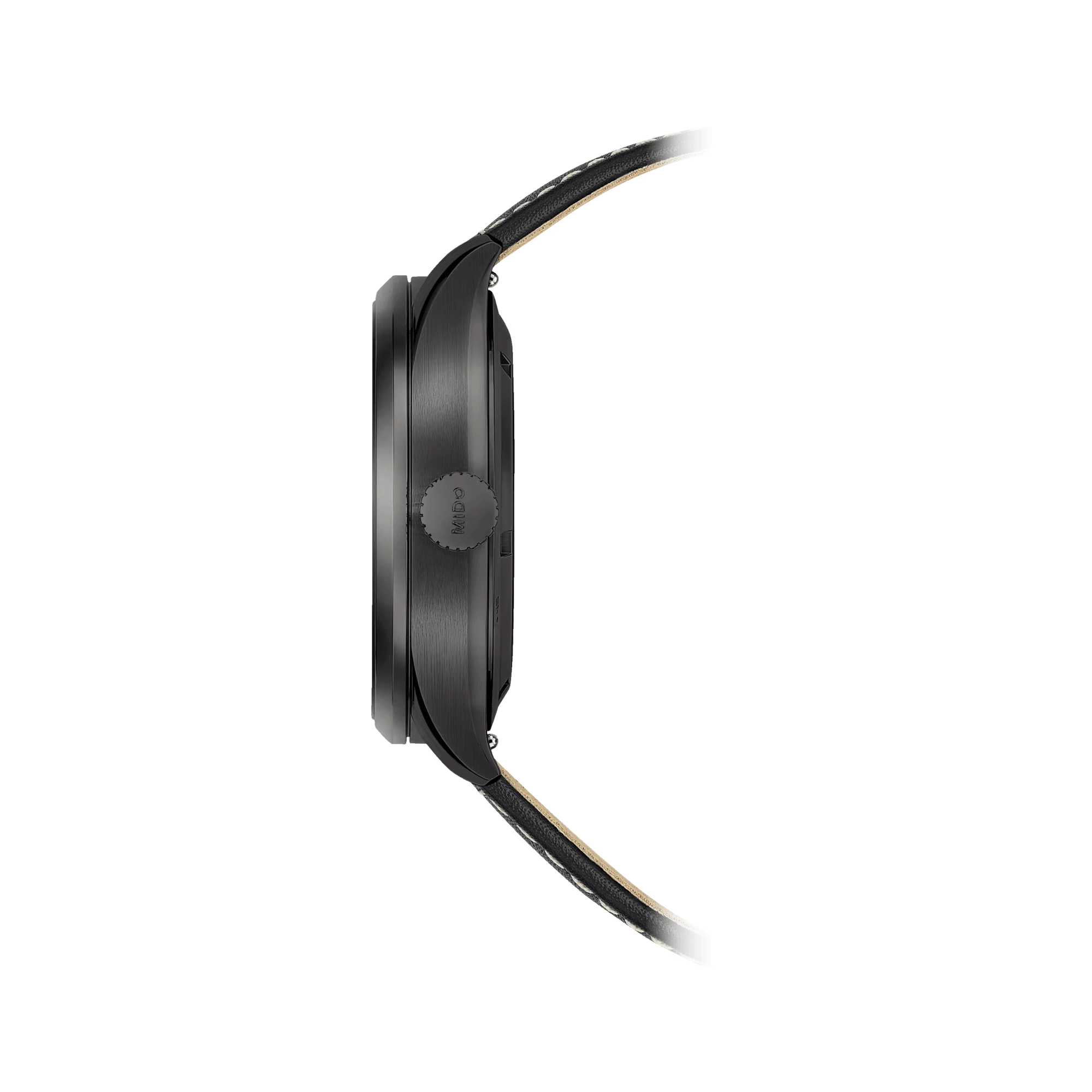 Montre Mido Multifort M Chronometer COSC automatique cadran noir bracelet cuir noir 42 mm M038.431.36.057.00