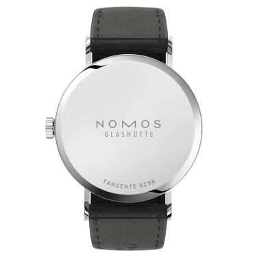 Montre Nomos Tangente Neomatik Or Bleu automatique fond acier cadran galvanisé bleu bracelet cuir noir 35 mm 190