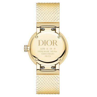 D my Dior watch quartz canework dial gold diamonds CD04115X1251