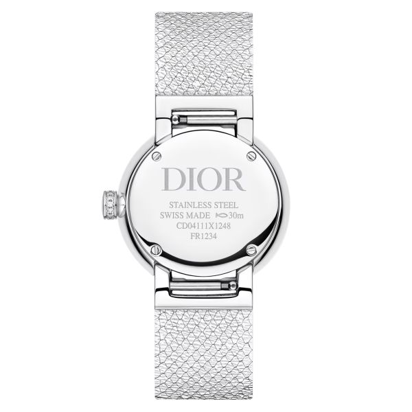 D my Dior watch quartz canework dial steel diamonds 25 mm