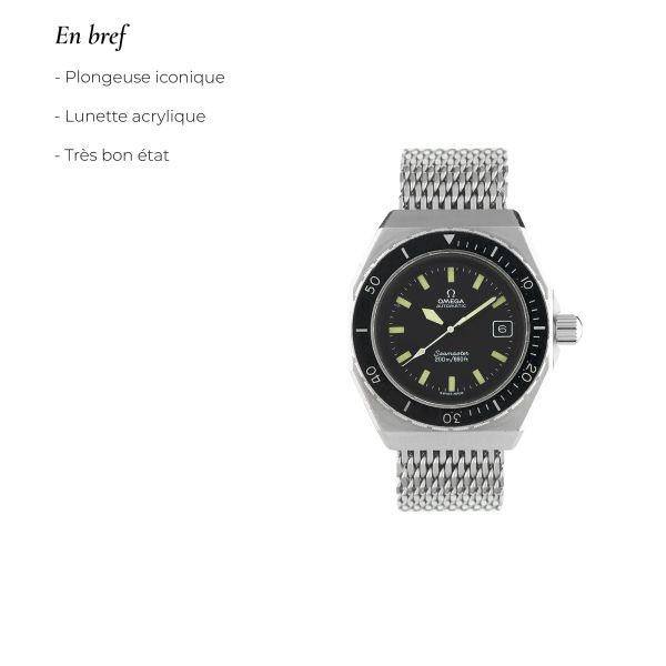 Montre Omega Seamaster 200 ST "SHOM" 166.0177 automatique 42 mm circa 1970's avec Watch Certificate