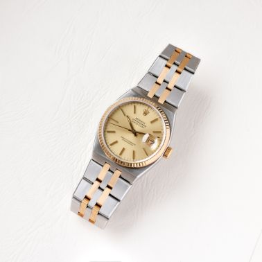 Rolex Datejust Oysterquartz 17013 Rolesor quartz 36 mm 1986 with Watch Certificate