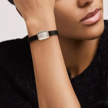 CHANEL Première Ruban quartz watch with diamond-set dial rubber strap 15.2 mm